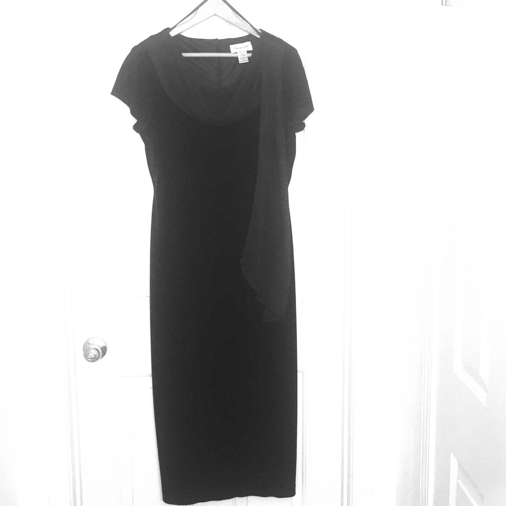 Vintage black Velvet dress size 14